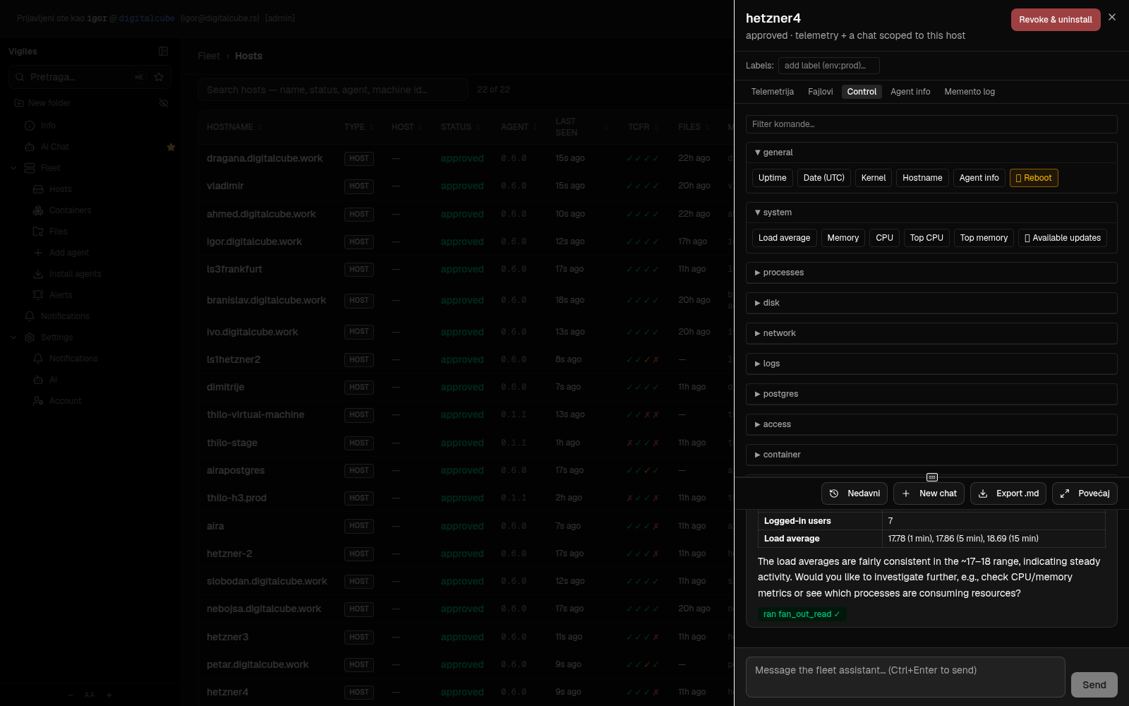 Command catalog